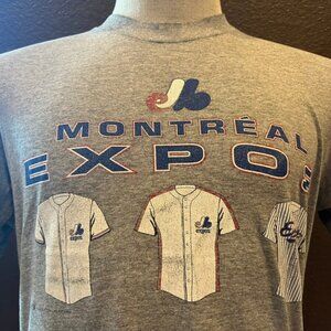 Vintage 2000's Montreal Expos MLB Grey T Shirt